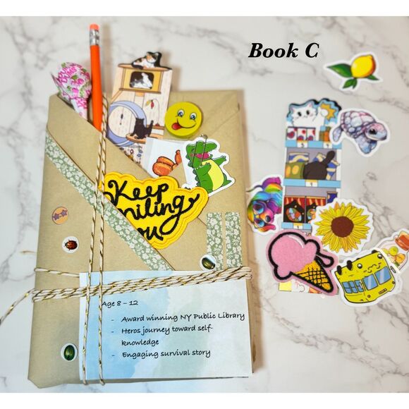 Kids' Blind Date With A Book: Mystery Story Gift Set, Stickers & Bookmark - Picture 4 of 5